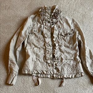 Twisted Heart linen jacket